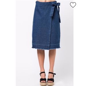 Mo:Vint Blue Wrap Denim NWT